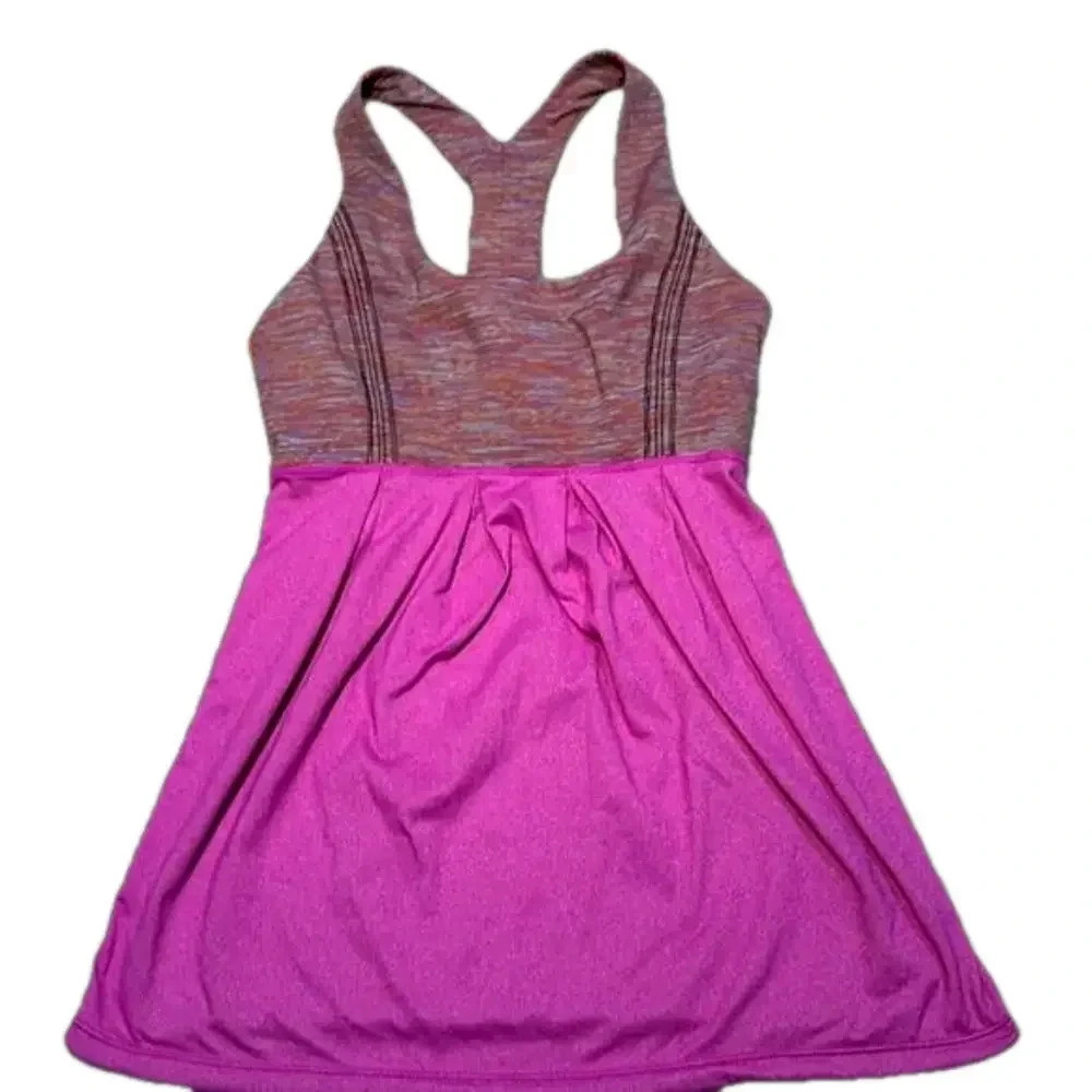 Lululemon Womens Size 4 Ultra Violet Racerback Tank Top Heathered Performance - Picture 2 of 13